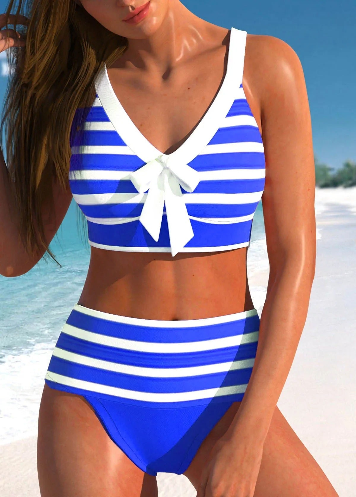 LD | Eleganckie kolorowe letnie bikini