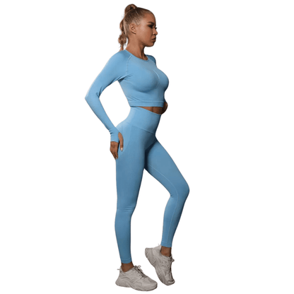 Damskie legginsy treningowe i topy