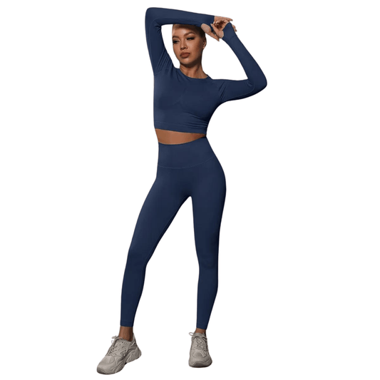 Damskie legginsy treningowe i topy