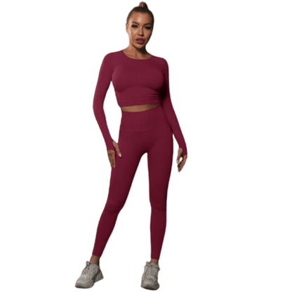 Damskie legginsy treningowe i topy
