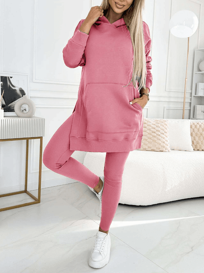 Zestaw damski - Casual - Luźny krój z kieszeniami - Idealny na co dzień