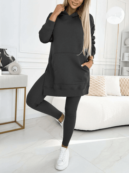 Zestaw damski - Casual - Luźny krój z kieszeniami - Idealny na co dzień