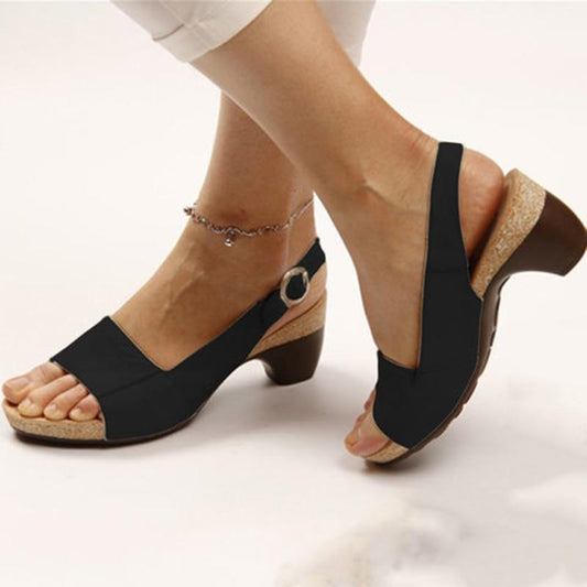 Komfy heel - elegancki sandał ortopedyczny z wyjątkowo stabilnym podparciem pomimo pięty