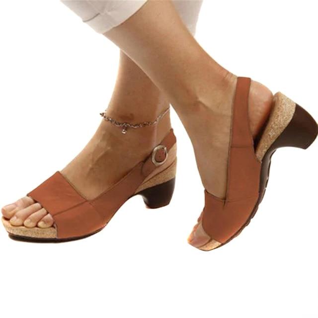 Komfy heel - elegancki sandał ortopedyczny z wyjątkowo stabilnym podparciem pomimo pięty