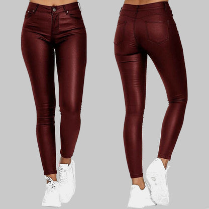 Skórzane spodnie ChicFlex Slim