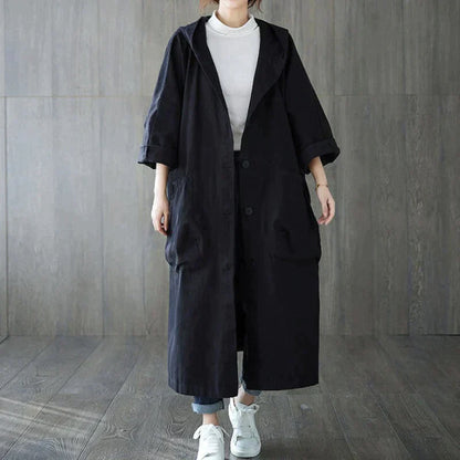 Stylowy trencz oversize dla kobiet - Arnita