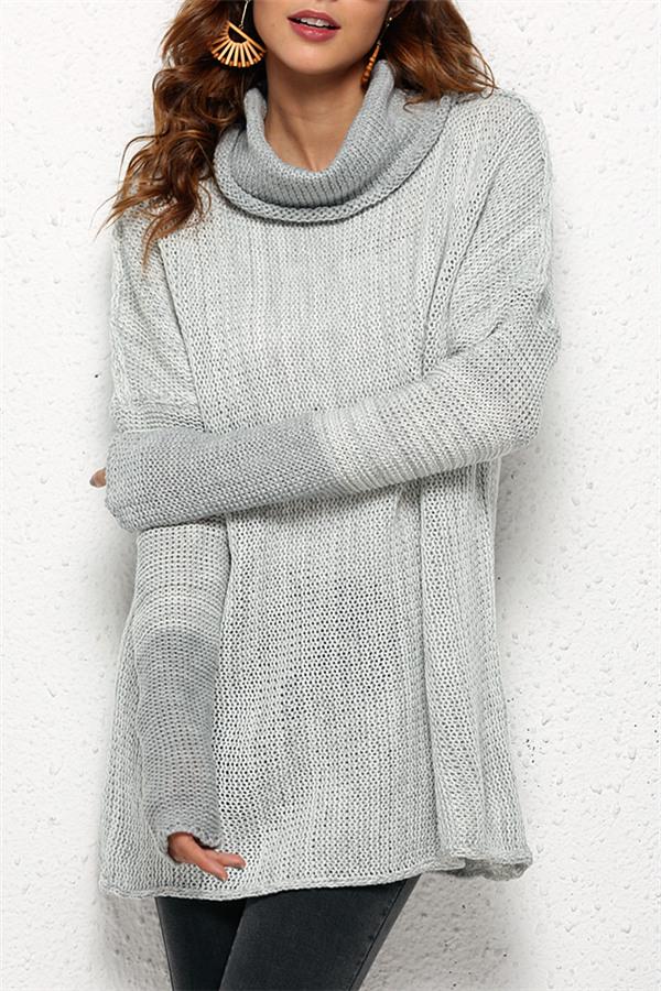 Sweter z golfem dla kobiet