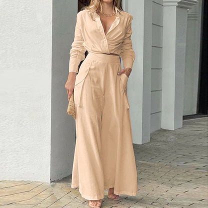 Erza - Elegancki zestaw z rękawami dla kobiet