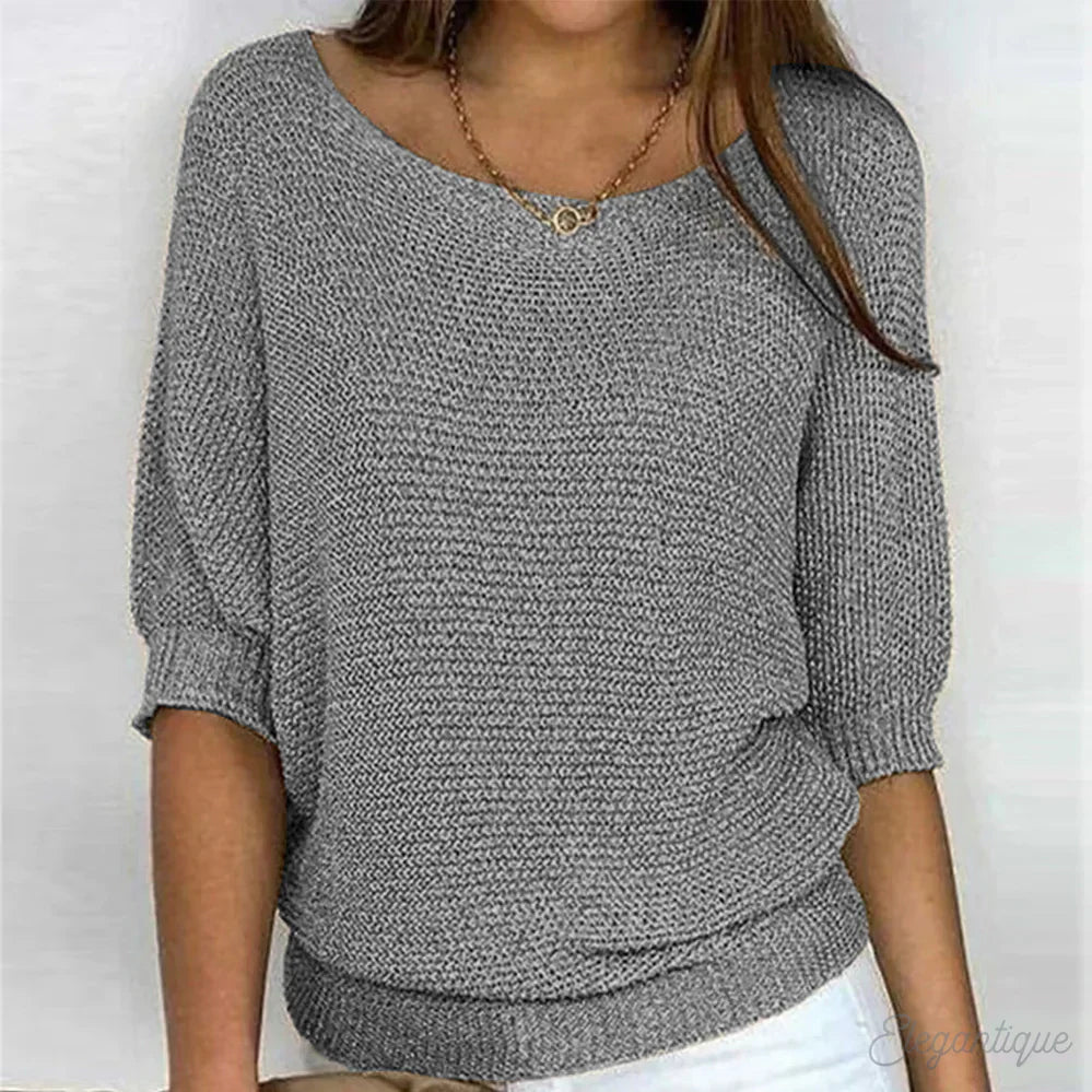 Zoey | Sweter damski z dzianiny - wygodny i stylowy sweter