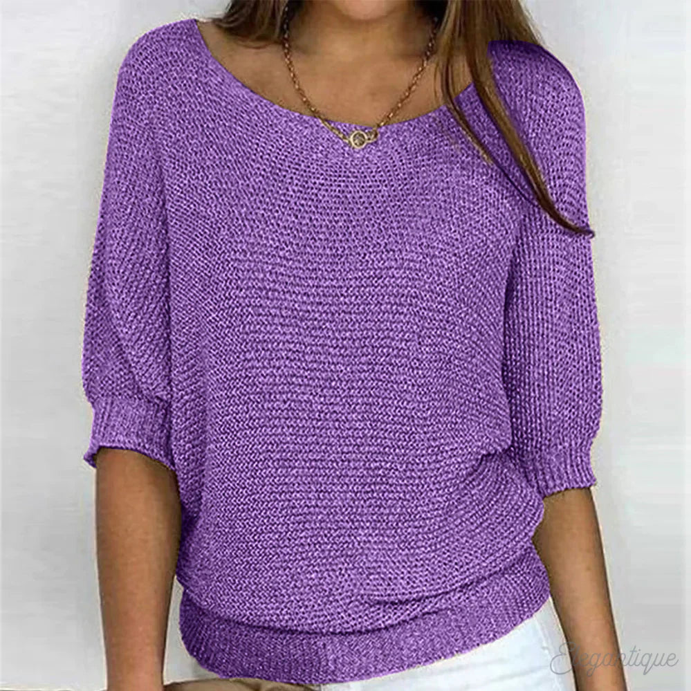 Zoey | Sweter damski z dzianiny - wygodny i stylowy sweter