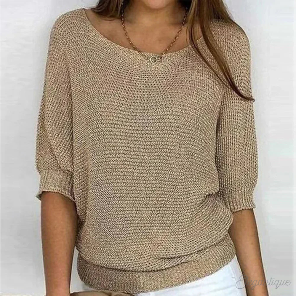 Zoey | Sweter damski z dzianiny - wygodny i stylowy sweter
