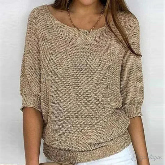Zoey | Sweter damski z dzianiny - wygodny i stylowy sweter