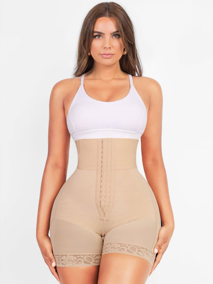 Tailor body shaper do wyszczuplania z 3 rzędami haczyków i prętów