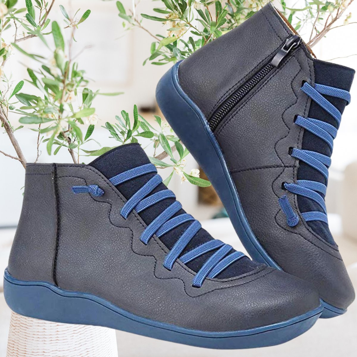 Kolorowe skórzane buty - Ariya