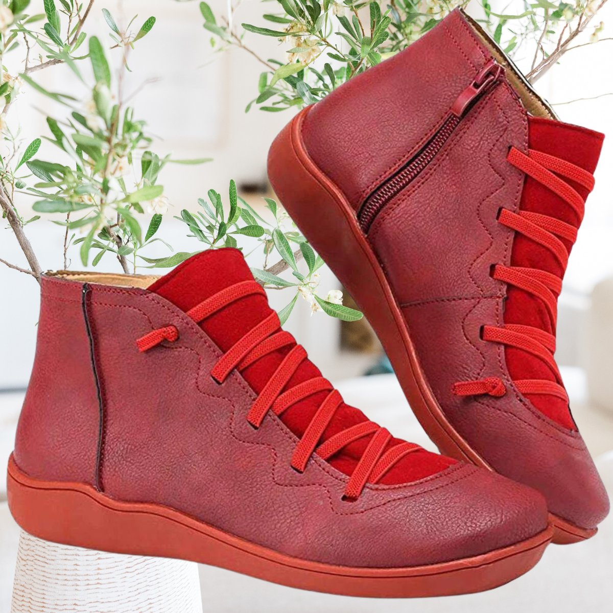 Kolorowe skórzane buty - Ariya