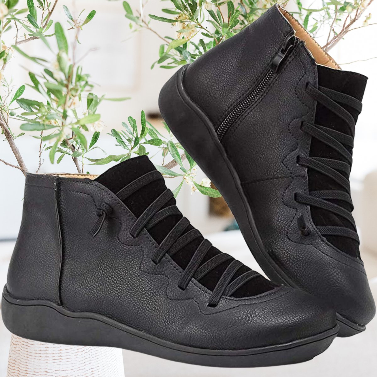 Kolorowe skórzane buty - Ariya