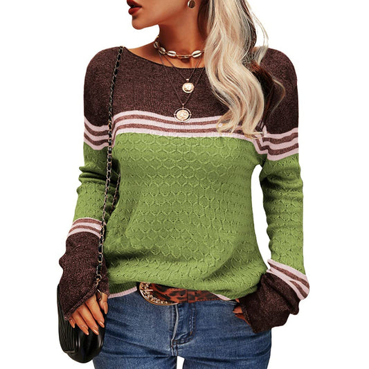 Sweter damski w paski