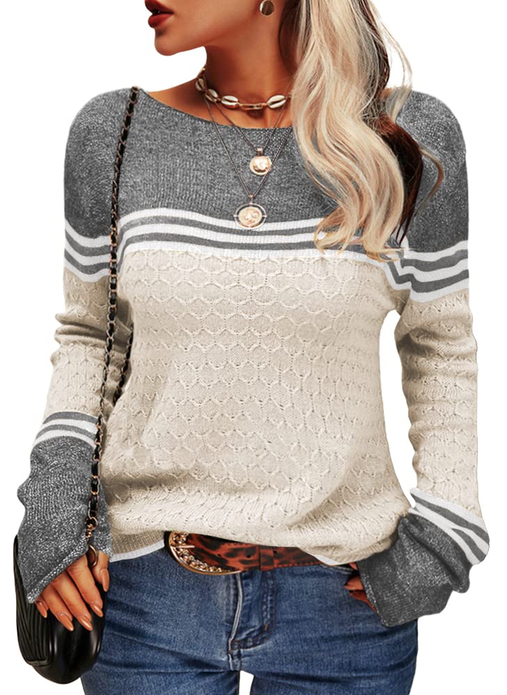Sweter damski w paski