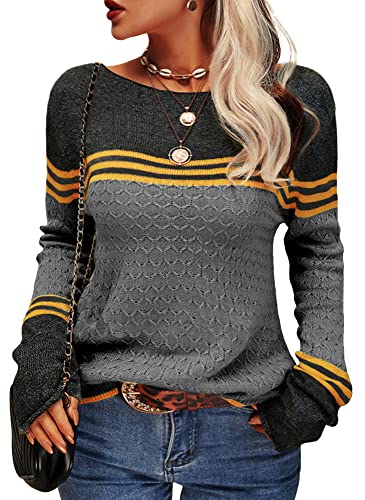 Sweter damski w paski