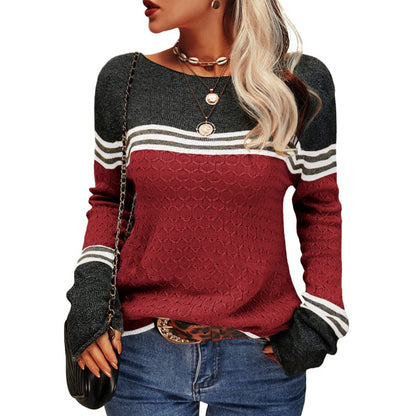 Sweter damski w paski