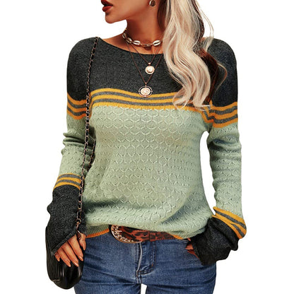 Sweter damski w paski