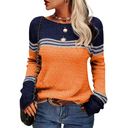 Sweter damski w paski