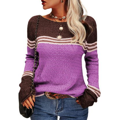 Sweter damski w paski