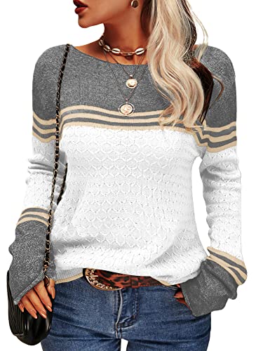 Sweter damski w paski