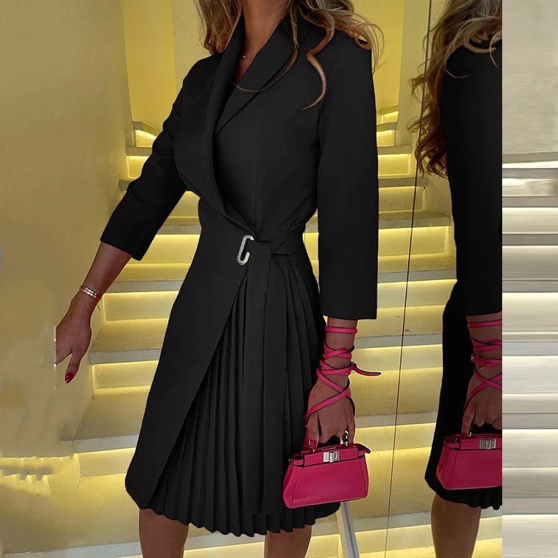 Amelia - Elegancka plisowana sukienka