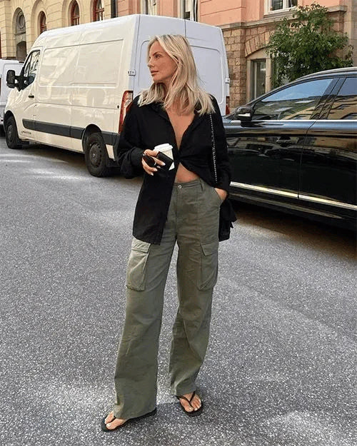 Olivia | Wygodne spodnie cargo | Codzienne użytkowanie | Wytrzymały materiał