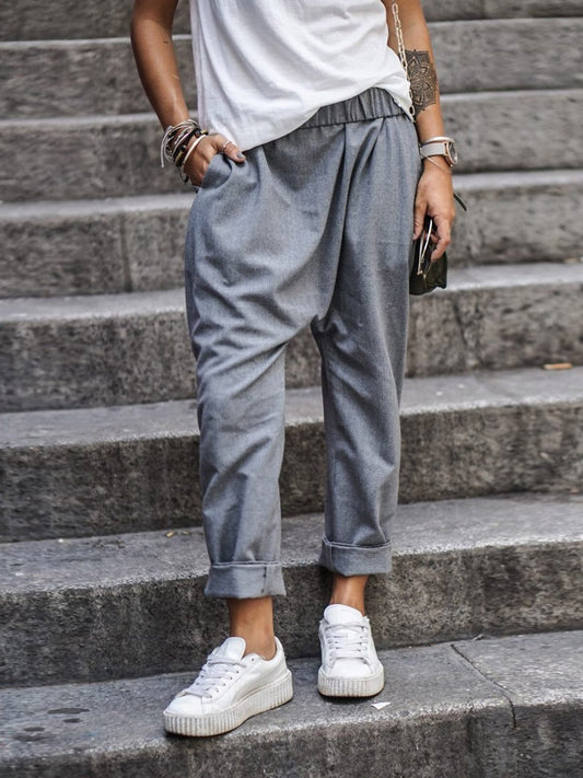 Spodnie lniane casual