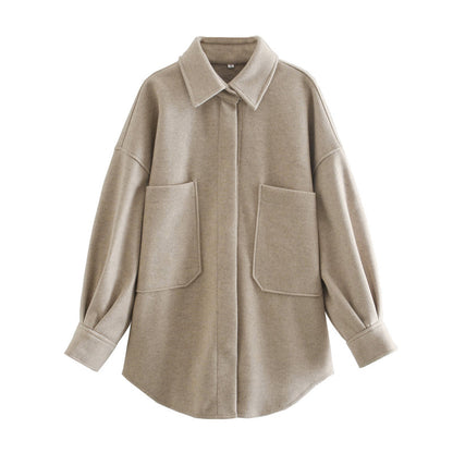 Stylowy płaszcz oversize dla kobiet - Mila